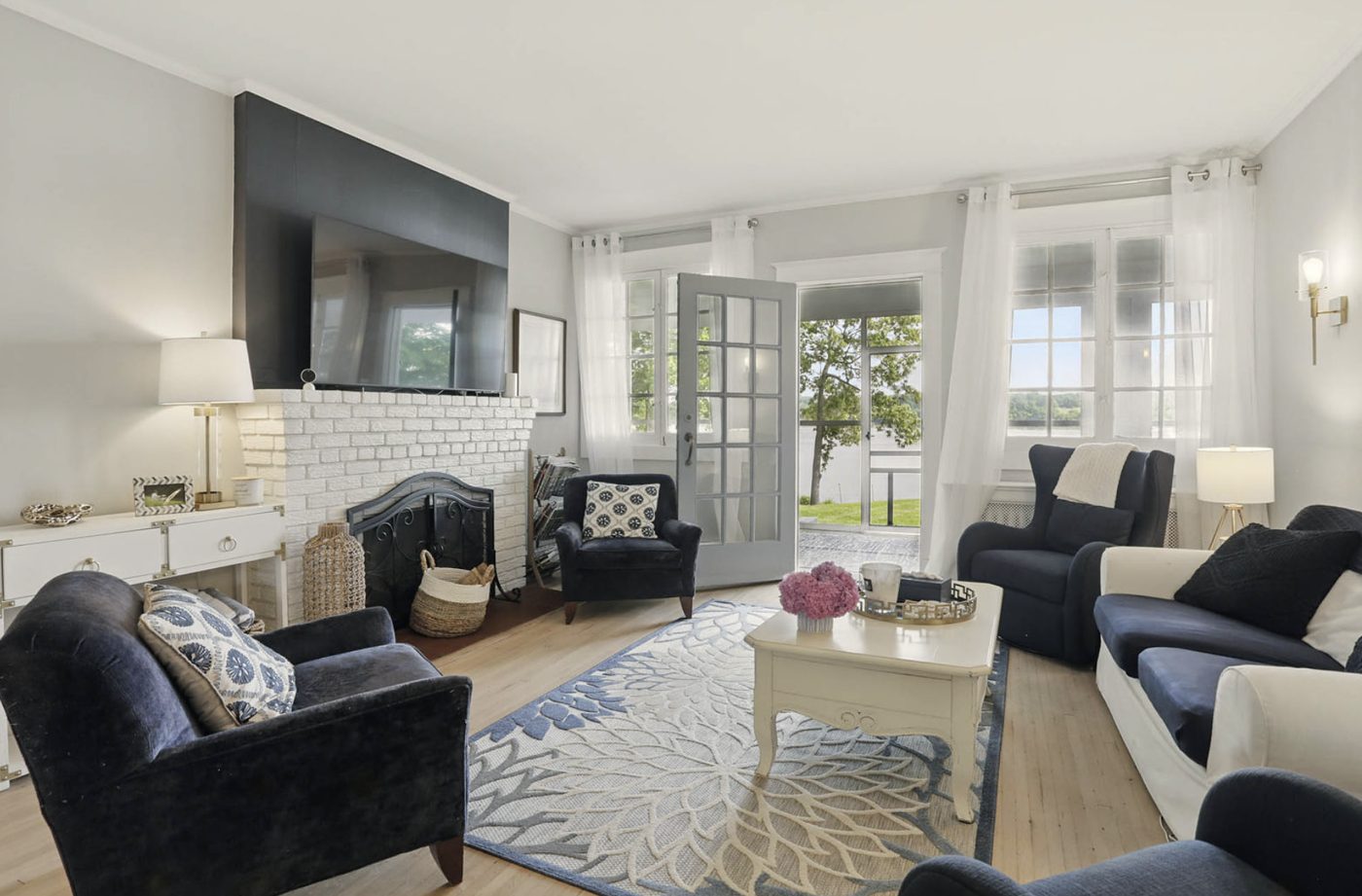Staged family room